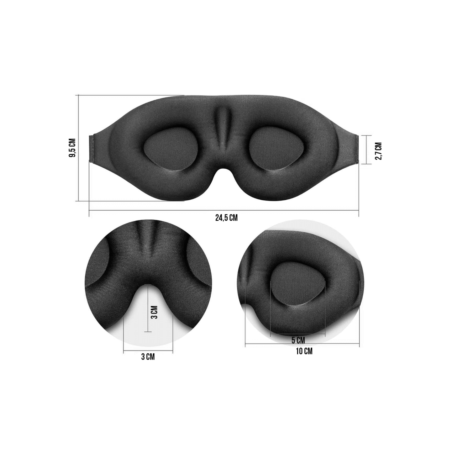 3D Маска за Сън Само за 29.99лв (или с Тапи за уши с -50%)